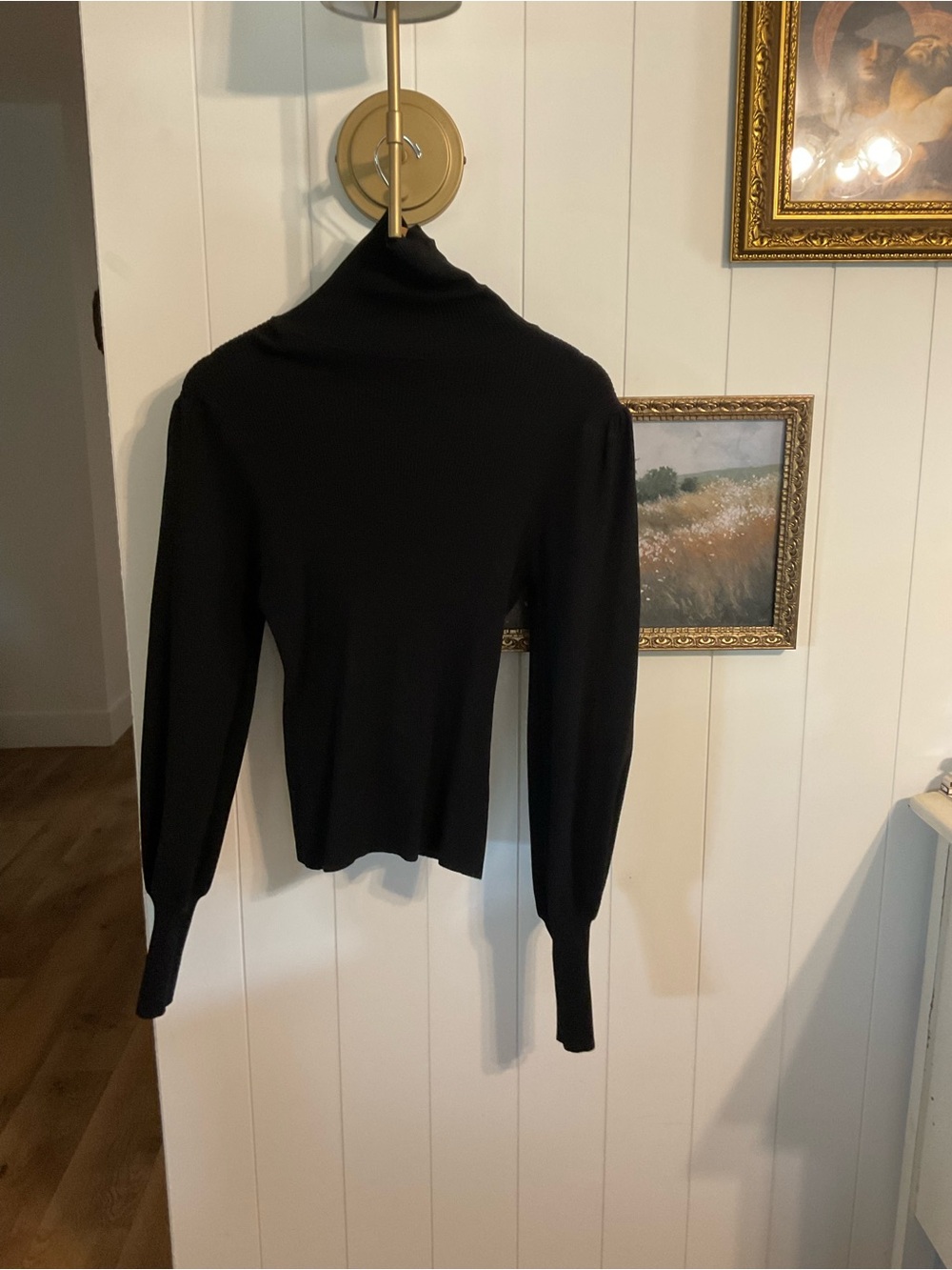 Love Tree Black Ribbed Turtleneck Sweater